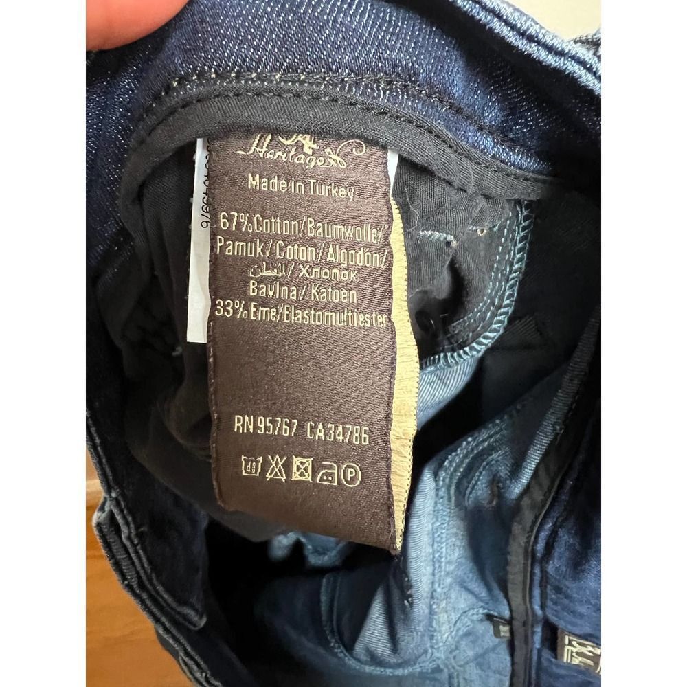34 Heritage Courage Jeans Courage Mid-Rise Straight Jeans Sz. 38x32 - Picture 8 of 8